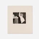 Wharton Esherick, Iseult, 1959, woodcut on rice paper