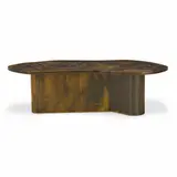 Reclining Lady coffee table by Philip and Kelvin Laverne, c. 1965, acid-etched, patinated, and enameled bronze, sold Jan 2023