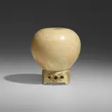 University City, Vase with reticulated base, 1910-14, crystalline-glazed porcelain