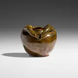 George E. Ohr, Vase, 1897-1900, glazed earthenware