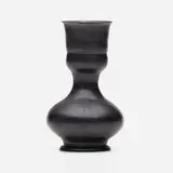 Bud vase by George E. Ohr, 1897-1900, glazed earthenware, sold Jan 2023