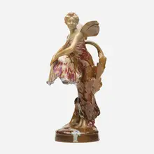 Untitled (Fairyland) by Robalbhen, c. 1900, glazed stoneware, sold Jan 2023