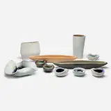 Russel Wright, Collection of eleven vessels, c. 1945, glazed stoneware