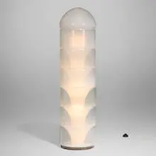 Carlo Nason, Sfumato floor lamp, model LT 316, 1969, glass, lacquered steel