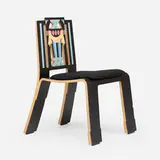 Robert Venturi and Denise Scott Brown, Sheraton chair, 1978 / 1986, laminate over wood, upholstery