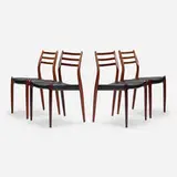 Niels O. Møller, Dining chairs, set of four