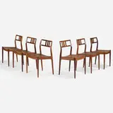 Niels O. Møller, Dining chairs model 79, set of six