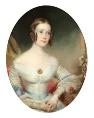 English School 19th century, Portrait of a lady; Portrait of a gentleman, a pair, oil on canvas