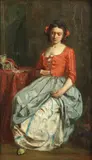 E Villain, The trinket box, oil on panel