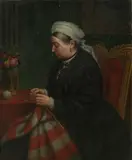Alexander Melville, Queen Victoria knitting quilts for the Royal Victoria Hospital, Netley