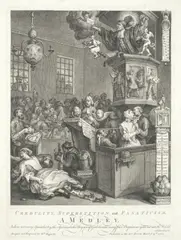 William Hogarth, Credulity, Superstition and Fanaticism - A Medley (Paulson  210,237,180,145)