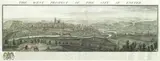 Samuel & Nathaniel Buck, Views of Salisbury, Wells, Exeter and Canterbury, Four engravings, three with hand-colouring, 1734-1738, each on laid paper