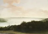 Jeremiah Hodges Mulcahy, Cork harbour, oil on canvas