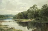 John Clayton Adams, On the Derwent, oil on canvas