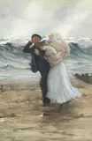 Ara Philip Richard Morris, The sailor's bride, watercolour and bodycolour