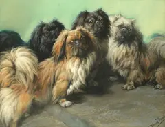 Fannie Moody, The family, pastel