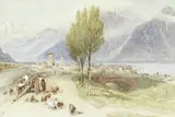 Villeneuve, Lake Geneva by Rws Myles Birket Foster, watercolour and pencil heightened with white, offered May 2017