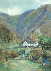Alfred Heaton Cooper, Wallthwaite Farm, Langdale, watercolour