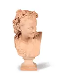 Jean-Baptiste Carpeaux, terracotta bust of 'L'Espiègle'