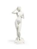 Per Hasselberg, Gustavsberg biscuit porcelain figure of 'Snöklockan (The Snow Drop / The Snow Bell)', biscuit porcelain