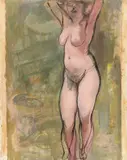 George Grosz, Stehender weiblicher Akt