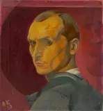 Adolf Köglsperger, Selbstbildnis, 1920, Öl auf Leinwand