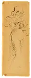 Oskar Schlemmer, Stehende mit Krug, Um 1935, Tuschfeder in Braun auf Transparentpapier