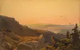 Johann Wilhelm Schirmer, Gebirgslandschaft im Abendlicht
