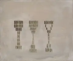 Georg Herold, Ohne Titel, 1986, Dispersion auf Leinwand