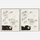 Carter, Untitled (diptych), 2005, mixed media collage on paper