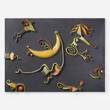 Stan Dann, Banana Lunch, c. 1997, carved and polychromed wood