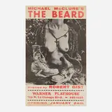Wallace Berman, Untitled (The Beard Poster), 1967, offset lithograph in colors