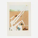 Dalí martien muni d'un double microscope holo-électronique (from La Conquête du Cosmos portfolio) by Salvador Dalí, 1974, drypoint etching and chromolithograph in colors with embossing on BFK Rives, offered Apr 2023