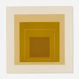Josef Albers, WLS XVI (from White Line Squares, Series II), 1966, aluminum plate lithograph in three colors on handcut Arches