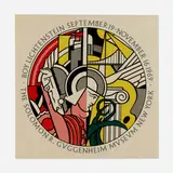 Roy Lichtenstein, The Solomon R. Guggenheim Museum poster, 1969, screenprint in colors on smooth wove paper
