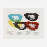 Andy Warhol, Marilyn Monroe I Love Your Kiss Forever Forever (from the One Cent Life portfolio), 1964, lithograph in colors printed on double-page spread