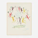 Pablo Picasso, La Ronde de la jeunesse, 1961, lithograph in colors