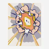 Roy Lichtenstein, Explosion (from Portfolio 9), 1967, lithograph in colors on BFK Rives
