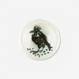 Oiseau avec touffe by Pablo Picasso, 1952, white earthenware with oxidized paraffin decoration and enamel ashtray, offered Jan 2023
