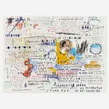 50 Cent Piece by Jean-Michel Basquiat, screenprint in colors, offered Jan 2023