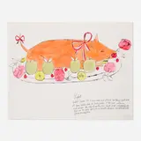 Andy Warhol, Piglet (from Wild Raspberries), 1959, offset lithograph with hand-coloring, unique