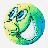 Kenny Scharf, Blimy, 2022, screenprint in colors, die-cut on Mohawk Super Fine Ultrawhite