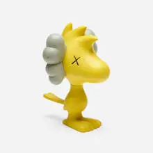Kaws x Peanuts, Woodstock (Yellow), 2012, painted cast vinyl