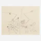 Francisco Toledo, Rain, ink on paper