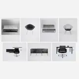 Herbert Matter, Seven Photographs of Knoll designs, gelatin silver print