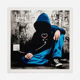 Hijack, Social Media Junkie, 2021, screenprint in colors