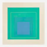 Josef Albers, WLS III (from White Line Squares (Series I)), 1966, lithograph in colors on Arches Cover