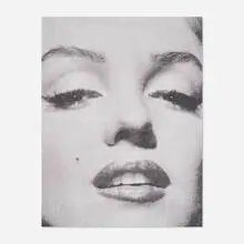 Marilyn Close Up by Russell Young, 2011, acrylic, enamel, diamond dust and screenprint on linen, offered Sep 2022