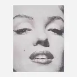 Russell Young, Marilyn Close Up, 2011, acrylic, enamel, diamond dust and screenprint on linen