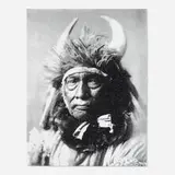 Russell Young, Apsaroke Chief Bull (from This Land Is My Land series), 2010, acrylic, enamel, diamond dust and screenprint on linen